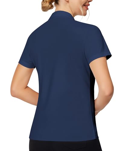 Image of Casei Womens Shorts Sleeve Polo Golf Shirts Quick Dry UPF 50+ Tennis Pickleball Top Collared Casual Work Athletic Shirts