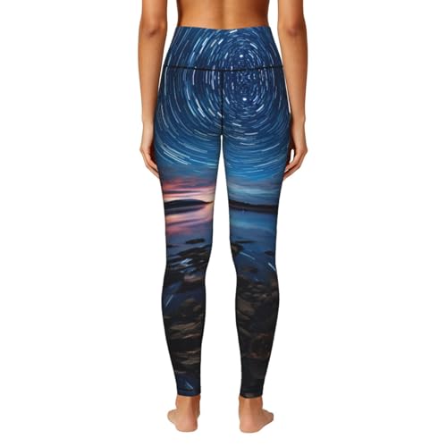 Leggings de galaxia con bolsillos cómodos para entrenar sin límites 4