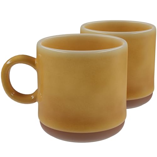 Juego de 2 Mugs de Loza American Atelier 4 pulg miniatura 1