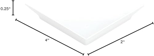Miniatura 10 de Restaurantware Mini platos de aperitivo de 4 x 2 pulgadas, 100 platos triangulares desechables  Sirve muestras de aperitivos o aperitivos para
