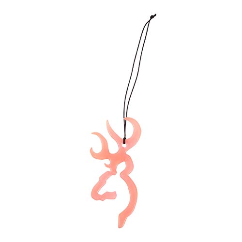 Browning Pink 3D Buckmark Air Freshener (Cherry Scent, Made From Molded Plastic, Attaches to Air Vent or Hangs From Elastic Cord, Sold Individually)
