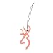 Browning Pink 3D Buckmark Air Freshener (Cherry Scent, Made From Molded Plastic, Attaches to Air Vent or Hangs From Elastic Cord, Sold Individually)