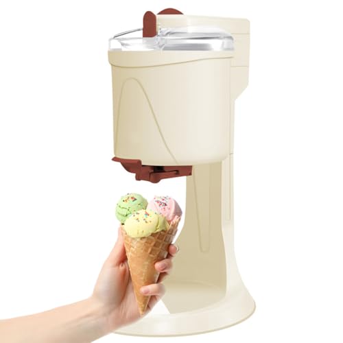 GAYAYAS Soft Serve Ice Cream Maker, Helado Suave, Cucuruchos Profesional Sorbete y Yogur Congela en 30 Minutos, sin BPA
