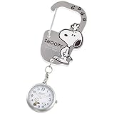 Fieldwork(フィールドワーク) 懐中時計 スヌーピー カラビナウォッチ グレー PNT022-3 レディース