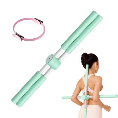 Yoga Stange Haltungskorrektur, 2025 Anti-Buckel Yoga Stick für Rücken & Nacken, Yogas Sticks Stretching -Werkzeug, Hals -Buckelausrüstung für Reise -Rehabilitationstraining Dail