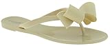 Capelli New York Ladies Jelly Bow Flip Flop Nude 9