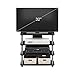 Furinno Turn-N-Tube Easy Assembly 4-Tier Petite Entertainment Center / TV Stand / TV Unit / TV Desk, Espresso/Grey