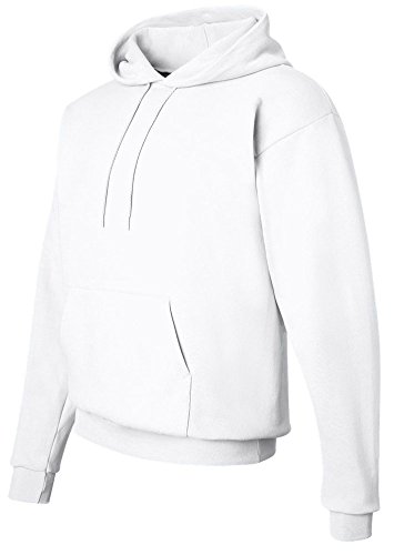 Hanes Adult Comfortblend Ecosmart Hooded Pullover Fleece, Wht, XX-Large