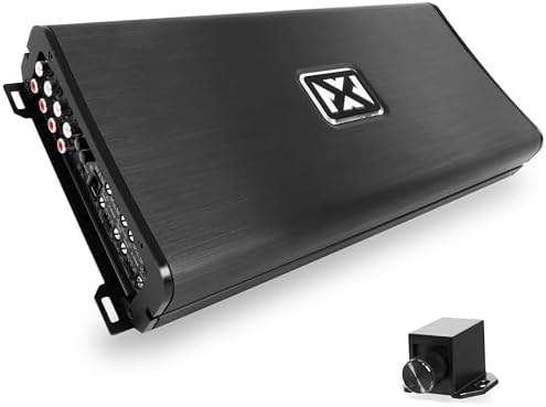 NVX VAD22008 v2 Model 8-Channel Marine/Powersports Amplifier – 2200W RMS Full-Range Class D, 2-Ohm Stable Car Audio Amp with Bass Knob, High-Level Inputs, and Conformal Coated PCB (VAD22008v2)