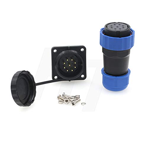HangTon Connect HE29 9 Pin Connector Aviation Waterproof IP68 Plastic Circular 4 Screw - Image 3