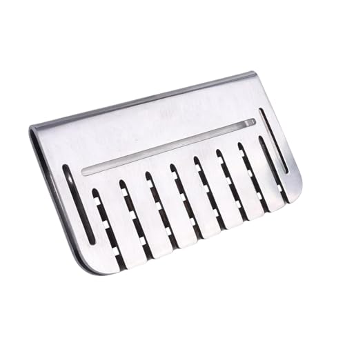 Yplkm Separador de grasa de malla para alimentos para sartenes y grasa – Antiobstrucción Goalie, separador de grasa, inoxidable, fácil de limpiar, para placas de parrilla con parte superior plana