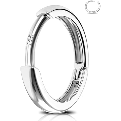 Boucles d'oreilles Jewseen en or blanc 14 carats Cover