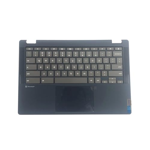 D-KXCPELE Lenovo Flex 5 Chromebook-13ITL6 ノートパソコン用交換用アッパーケースパームレストキーボードタッチパッド 5CB1D04909 Bule
