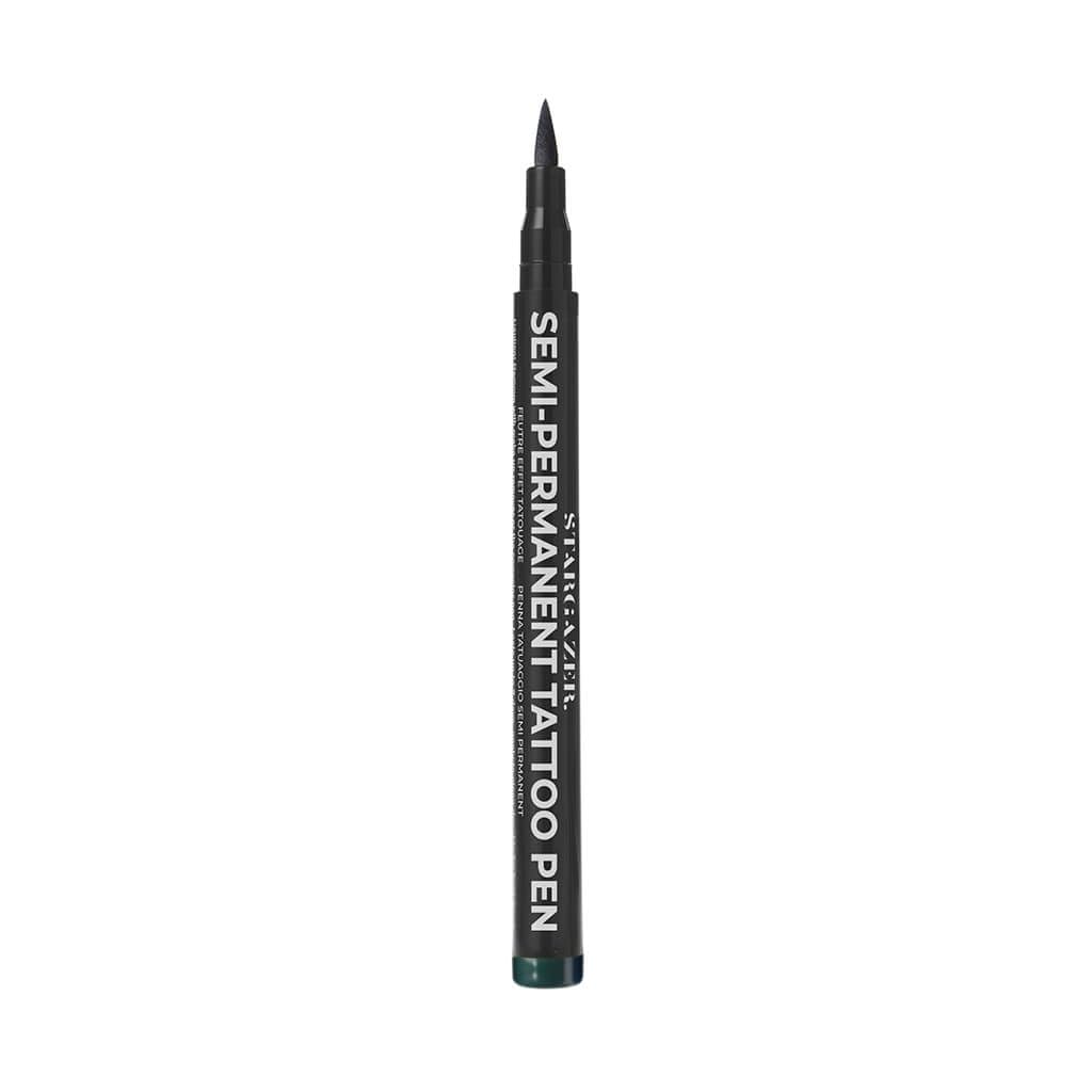 Stargazer Semi-Permanent Vegan Tattoo Pen 6. Up To 24 Hour Strong Dark Green Colour For Skin Art With A Fine Line Nib.