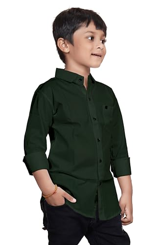 Image of Sky Pearl Boys Spread Collar Casual Full Sleeve Shirt