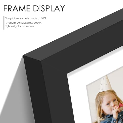 Image of DUENPY 7.1x13.3 Picture Frame 3-Opening 3.5x5 Collage Picture Frame Displays Three 3.5x5 inch Photos Collage Wall Decor Wall Hanging or Tabletop Black