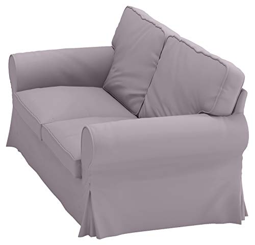 Image of Cotton Ektorp Loveseat Cover Compatible with IKEA 2 Seat Sofa Slipcover