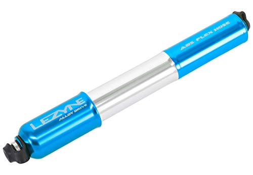 Lezyne Minipumpe CNC Alloy Drive, blau-glänzend, 1-MP-ALLDR-V2M10