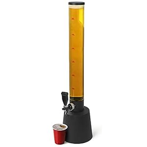 Gulp Biersäule Getränkespender | 3,5 Liter Bierspender, Tabletop-Biersäule, Biersäule für zu Hause, Bierspender für zu Hause, Party-Biersäule, Getränkedispenser, Giraffen-Biersäule, Biertower