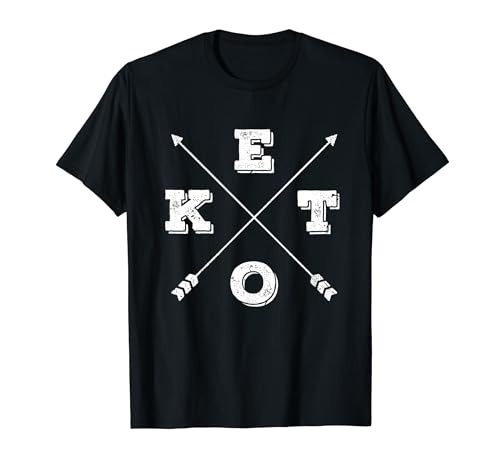 Keto Arrows Cétones Low Carb Ketosis Diet Lover Art Designer T-Shirt