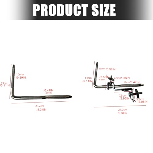 Pince de fixation pour clochette argentée et support de percussion - 7