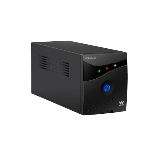 Woxter UPS 2000 VA - Sistema SAI de alimentación ininterrumpida SAI (2000VA/1200 Watts, Autonomía aproximativamente 20-30 Minutos), Fuente de alimentación Continua, 2 Tomas Schuko