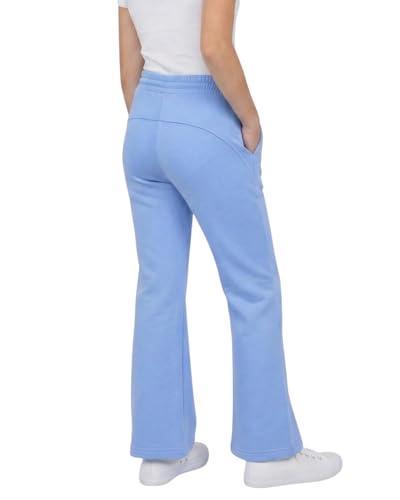 Image of WELAKEN Girls Sweatpants for Casual & Athletic - Kids Flared Pants Bell-Bottom Trousers with Pockets