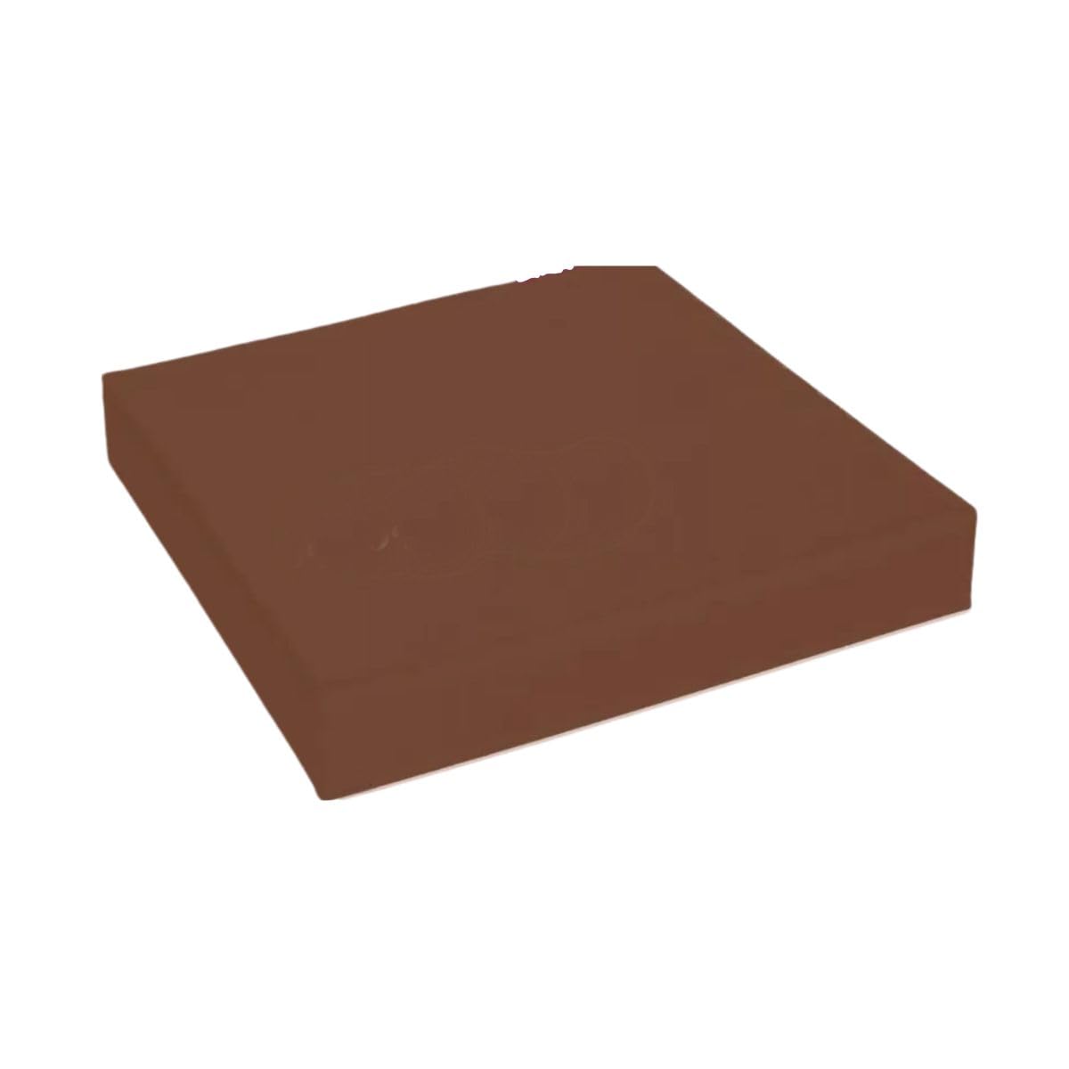 4cm Thick Waterproof Chair Cushion with Removable Zipped Cover Comfortable Foam Pad for Kitchen, Dining, Living Room & Garden Patio Rattan Furniture (Brown, 14" x 14" (36 x 36 cm))