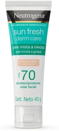 Protetor Solar Facial Para Pele Oleosa Neutrogena Sun Fresh Derm ...