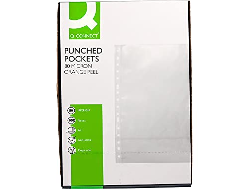 Q-Connect - Funda multitaladro folio 80 mc cristal (100 unidades) Cover