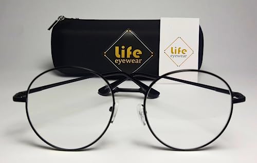 Óculos Grau +1.00 Ate +4.00 Redondo Metal Leitura Descanso (Preto, 2.75, multiplier_x)