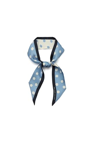 kate spade new york Women's Sea Spray Dot Silk Skinny Scarf, Stylish & Lightweight Accessory for Everyday4