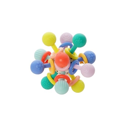 Image of Manhattan Toy Atom Colorpop Rattle & Teether Grasping Activity Baby Toy