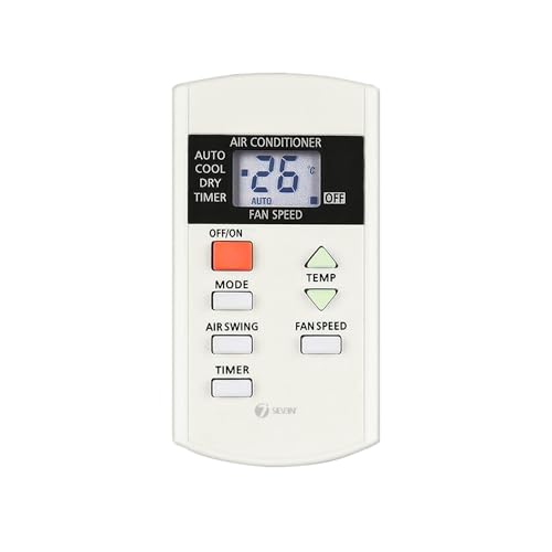 Image of 7SEVEN Compatible with Panasonic AC Remote Original A75C3740 Model 44A Suitable for 1 1.5 2 Ton Split or Window Air Conditioner Just Load New AAA Alkaline Battery Ready to Use