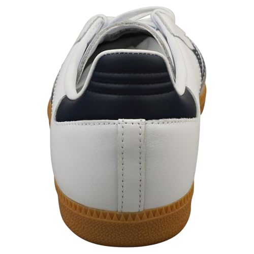 Image of adidas Samba Og Men's 3-Stripes Retro Contrast 70S Trainers (White Navy, US 5)
