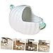UPKOCH 3pcs Hamster Hut - Hideaway House Bathtub Box Sand Bath Container Bathing Bowl Toilet for Dwarf Hamster Mice Gerbils