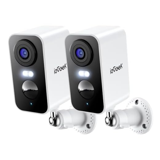 ieGeek Security Cameras Wireless Outdoor 2-Pack, 2K WiFi Surveillance Camera for Home Security, Battery Powered Security Cameras with Siren & Spotlight, AI Detection, App for Phone, IP65 Waterproof