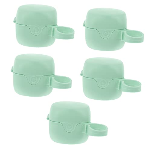 JOINPAYA Portable Pacifier Storage Case 5pcs Baby Pacifier Holder Pp Material Easy to Carry for Newborns