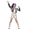 biqikav 2025 Cute Halloween Demon Costumes Embroidery Coat Top Shorts Costume Pop Singer Dance Stage Clothes Outfit Set