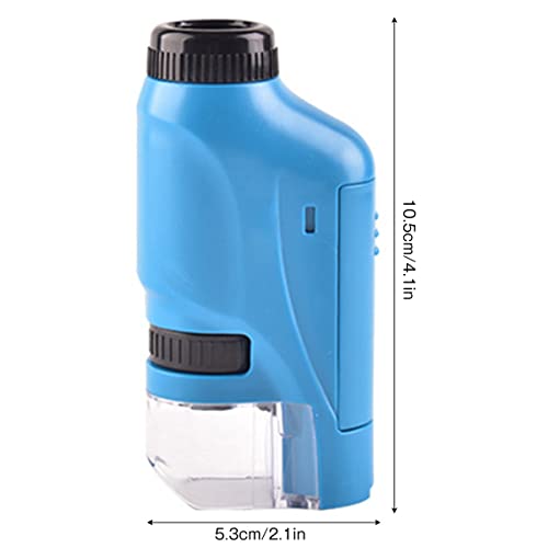 image for Mbnvtxh Pocket Microscope with 12pcs Specimen, 60-120x Handheld Mini M