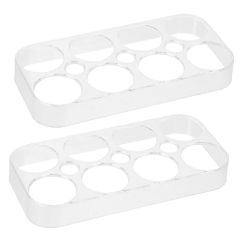 NUOBESTY 2Piezas Caja de Almacenamiento de Huevos Soporte Huevos Refrigerador Organizador Práctico y Duradero con Capacidad Ahorrar y Mantener