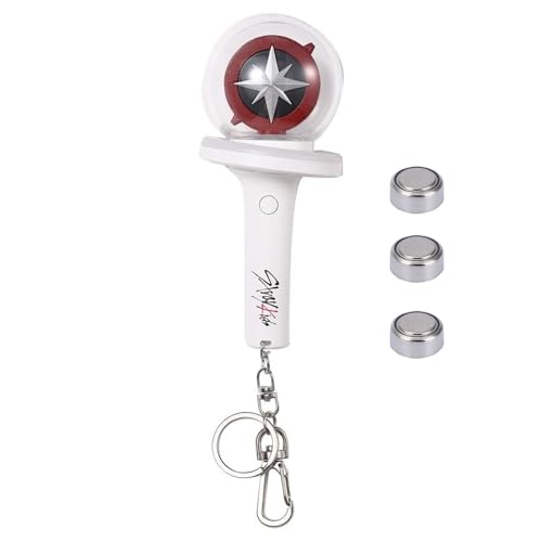 Pitsilat Kpop Stray Kids Light Stick Ver 2 Keychain Concert Fan Gift SKZ Goods Light Stick Color and Speed ??Adjustable Includes 15 Modes