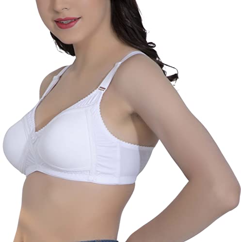 Image of Womens Seamless Padded Bra | Non Wired | Detachable Straps | Everyday Comfort | Full Coverage