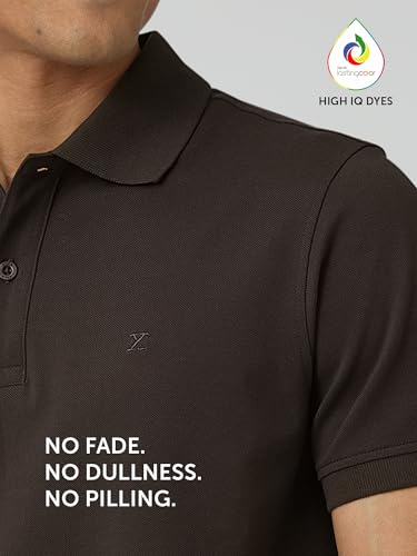 Image of XYXX Men's Nova 100% Combed Cotton Regular Fit Polo T-Shirt