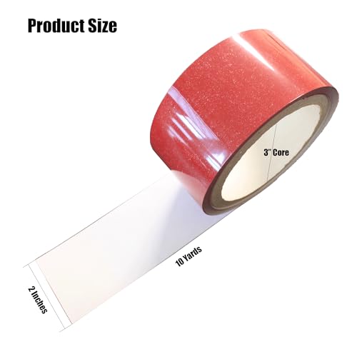 Image of - 1 Roll 2 inch x 10 Yards White Water Contact Indicator Tape for Warranty Void Instruction in Electronics Repair (6 Mil Thick Printable, Turn Red When Contact Water, Model: 0201) | Model 0201, Ultra-Thin 6 Mil, Printable and Die Cuttable, Top Quality with UL-969 Compliant, for Electronics Repair Warranty