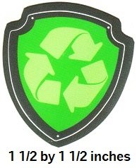 Vinilo decorativo Rocky Badge para pared 3.81x3.81 cm miniatura 2