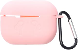 Silicone Full Protective Earbuds Case With Keychain And Waterproof, Scratch-Resistant And Drop Protection Design Compatible Airpods PRO 2 - Pink