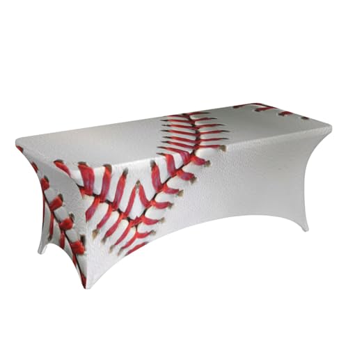 Nappe de table extensible imprimé baseball banquet mariage protection lavable 1,8 m
