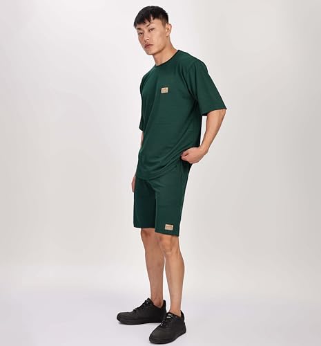 Image of SHODOX Men's Solid Relaxed Fit T Shirt and Shorts Set | Casual Summer Wear | Comfortable Stylish Outfit for Men