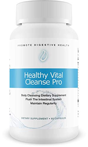 Healthy Vital Cleanse Pro-Potent and Effective Probiotic Formula- Detox and Cleanse Safely- Colon Cleanse and Detoxification- 60 Capsules for Women and Men